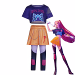 Set Costum si 6 figurine KPop Demon Hunters, Mira - imagine 3