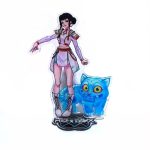 Set Costum si Figurina Cosplay KPop Demon Hunters, Zoey, cu jacheta imprimata - imagine 4