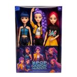 Set 3 figurine articulate, KPop Demon Hunters, 30 cm