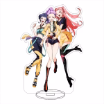 Figurina din acryl Kpop, 3 personaje, Mira, Rumi, Zoey, Demon Hunters, multicolor, 16 cm