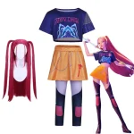 Set Costum si Peruca Cosplay KPop Demon Hunters, Mira