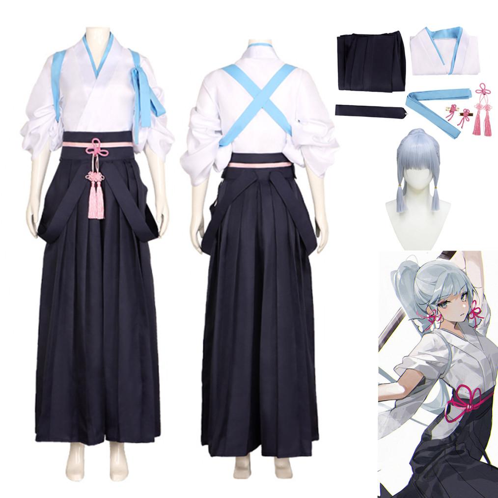 4700466b8352614d7a7c35310bb5ca88532e2b45_original Costum Anime Kamisato Ayaka Cosplay, Genshin Impact, costum si peruca - imagine 1