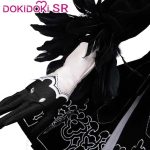 Costum Cosplay 2B (YoRHa No.2 Type B) – NieR: Automata, Rochie Neagra Eleganta, accesorii si peruca - imagine 6