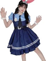 Costum fete Judy Iepurasa Politista, Rochie Politista cu Urechi de Iepure - imagine 2