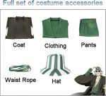 Costum Cosplay Kisuke Urahara – Bleach, Kimono Verde cu Haori si Palarie - imagine 6