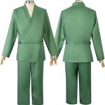 Costum Cosplay Kisuke Urahara – Bleach, Kimono Verde cu Haori si Palarie - imagine 4
