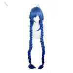 Peruca Anime Cosplay Hatsune Miku – Varianta Shrine Maiden Japoneza, albastra