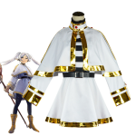 Costum Cosplay Frieren-Rochie Alba cu Pelerina, Accesorii Complete, Frieren: Beyond Journey’s End - imagine 3
