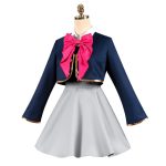Costum Cosplay Ruby Hoshino – Oshi no Ko, Uniforma Completa cu Peruca Rosie, Arima Kana - imagine 6