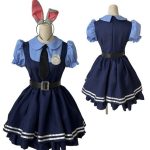 Costum fete Judy Iepurasa Politista, Rochie Politista cu Urechi de Iepure