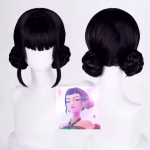 Peruca pentru copii KPop Demon Hunters, Zoey, neagra - imagine 5