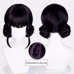 Peruca pentru copii KPop Demon Hunters, Zoey, neagra - imagine 4