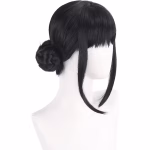 Peruca pentru copii KPop Demon Hunters, Zoey, neagra - imagine 3