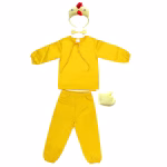 Costum serbare copii Cocos galben, cu creasta si coada
