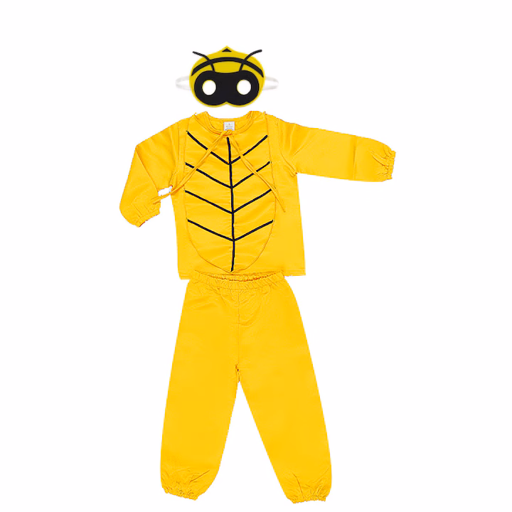 fl1 Costum serbare copii Albina, cu masca, galben - imagine 1