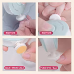 Pila electrica profesionala pentru unghii, pentru bebelusi si copii, ultra‑sigura, culori pastelate - imagine 3
