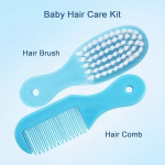 Set pentru ingrijirea copilului, 13 accesorii, cu suport portabil, culoare albastra - imagine 3