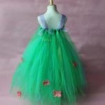 Costum serbare fete Zana Primavara, rochie lunga si bentita cu flori - imagine 3