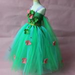 Costum serbare fete Zana Primavara, rochie lunga si bentita cu flori - imagine 7