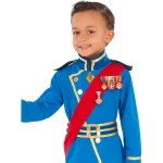 Costum carnaval baieti Print Cenusareasa, albastru cu coroana - imagine 6