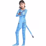 Costum fete Avatar Neytiri, albastru - imagine 2