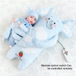 Perna multifunctionala pentru bebelusi, pentru un somn linistit, anticolici, pentru dezvoltarea independentei, pentru acasa si calatorii, 3 luni-2 ani, Elefant albastru - imagine 6