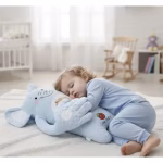 Perna multifunctionala pentru bebelusi, pentru un somn linistit, anticolici, pentru dezvoltarea independentei, pentru acasa si calatorii, 3 luni-2 ani, Dinozaur verde cu galben - imagine 5