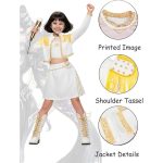 Costum Cosplay fete Mira Pop Singer, Stil K‑Pop Idol, multicolor - imagine 4