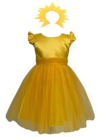 Costum serbare fete Soare, rochie si bentita cu raze - imagine 3
