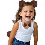 Set serbare copii Urs, maro, marime universala - imagine 3