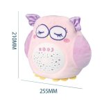 Bufnita dragalasa de plus cu proiector si lumina de veghe, muzica, „Starry Skies Animal Soother” – Jucarie muzicala pentru somnul bebelusilor - imagine 4