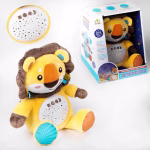 Leu de plus cu proiector si lumina de veghe, muzica, „Starry Skies Animal Soother” – Jucarie muzicala pentru somnul bebelusilor - imagine 6