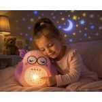 Bufnita dragalasa de plus cu proiector si lumina de veghe, muzica, „Starry Skies Animal Soother” – Jucarie muzicala pentru somnul bebelusilor - imagine 5