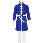 Costum Anime Cospaly Himmel – Frieren: Beyond Journey’s End, Pelerina Alba, Tunica Albastra - imagine 3