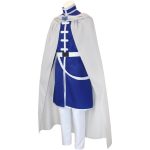 Costum Anime Cospaly Himmel – Frieren: Beyond Journey’s End, Pelerina Alba, Tunica Albastra - imagine 2
