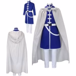 Costum Anime Cospaly Himmel – Frieren: Beyond Journey’s End, Pelerina Alba, Tunica Albastra