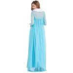 Rochie Elsa pentru Femei – Costum de Printesa cu Pelerina si Guler din Blanita - imagine 2