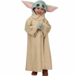 Costum Copii Grogu Baby Yoda – Roba cu Gluga si Urechi, Cosplay Star Wars
