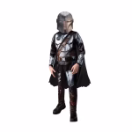 Costum Mandalorian pentru Copii – Cosplay Inspirat din Star Wars, Salopeta Imprimata cu Armura si Masca - imagine 2