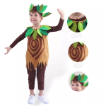 Costum carnaval copii copac cu verde - imagine 5