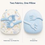Cosulet Baby Nest antiregurgitare pentru bebelusi, inclinat, cuib de dormit cu brate din plus pentru linistire, Albastru, 0-12 Luni - imagine 5