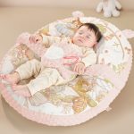 Cosulet Baby Nest antiregurgitare pentru bebelusi, inclinat, cuib de dormit cu brate din plus pentru linistire, Roz, 0-12 Luni - imagine 8