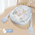 Cosulet Baby Nest antiregurgitare pentru bebelusi, inclinat, cuib de dormit cu brate din plus pentru linistire, Albastru, 0-12 Luni - imagine 4