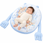 Cosulet Baby Nest antiregurgitare pentru bebelusi, inclinat, cuib de dormit cu brate din plus pentru linistire, Albastru, 0-12 Luni - imagine 8