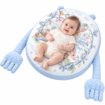 Cosulet Baby Nest antiregurgitare pentru bebelusi, inclinat, cuib de dormit cu brate din plus pentru linistire, Albastru, 0-12 Luni - imagine 9