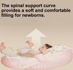 Cosulet Baby Nest antiregurgitare pentru bebelusi, inclinat, cuib de dormit cu brate din plus pentru linistire, Roz, 0-12 Luni - imagine 3