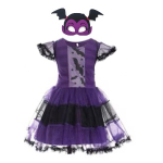 Costum Halloween fete Vampirina, rochie si masca - imagine 2