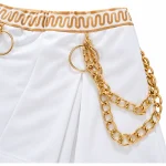 Costum Zoey K-Pop Alb cu Auriu – Tinuta de Spectacol - imagine 2